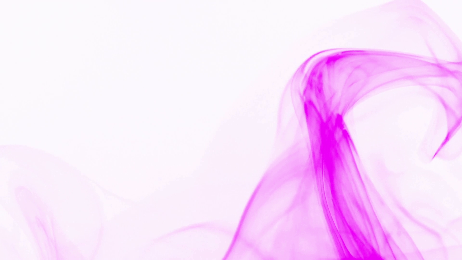 Curly wave of pink smoke on white background (soft)