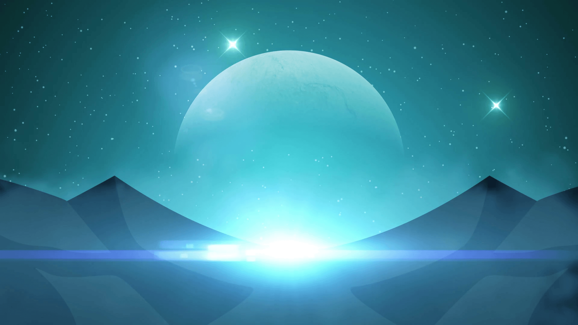Science Fiction Planet Seamless Loop, Sci Fi Animated Background