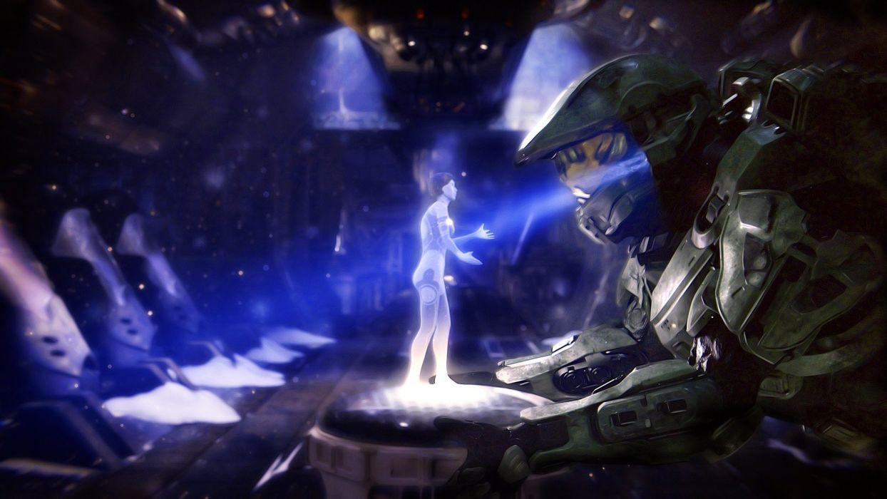 Cortana Master Chief Halo 4 wallpaperx1080