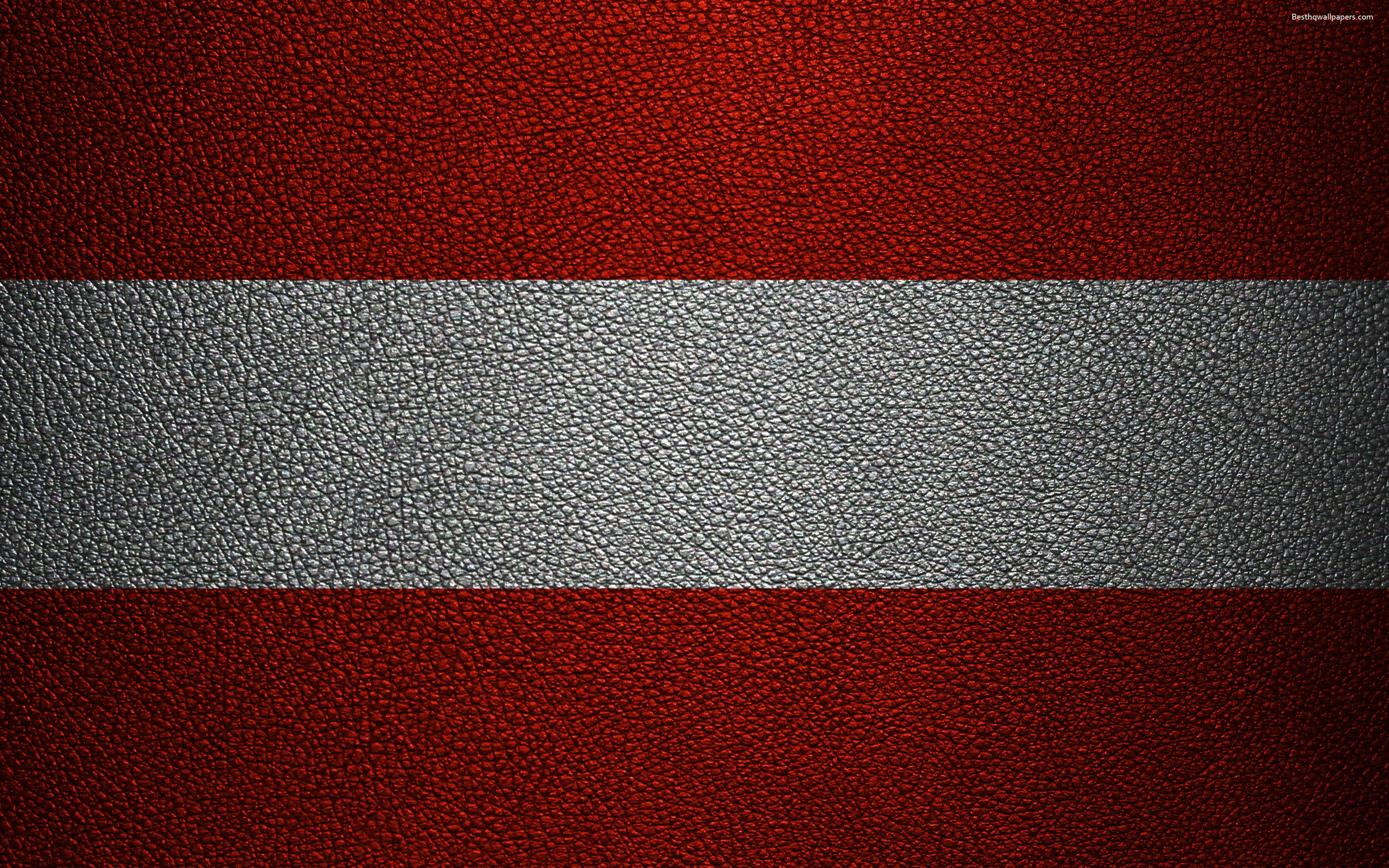 Download wallpaper Flag of Austria, 4k, leather texture, Austrian