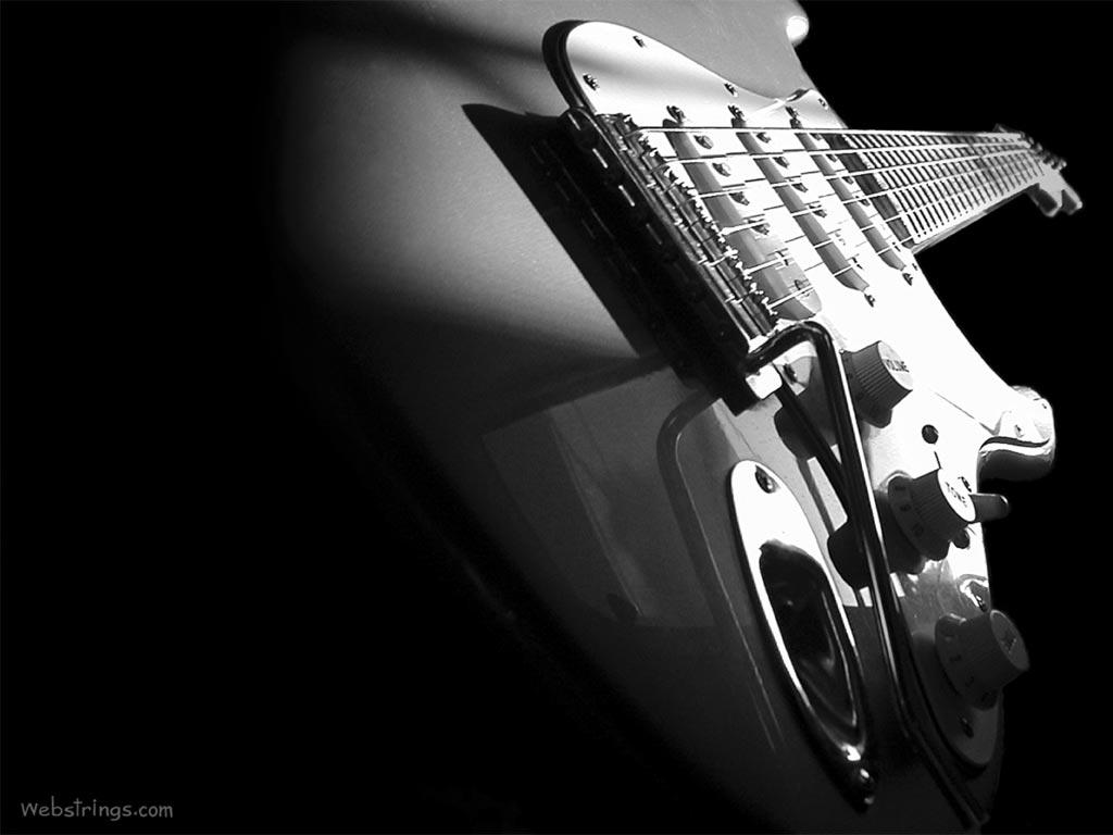Great Guitar Sound: Guitar Wallpaper and White Photo of a