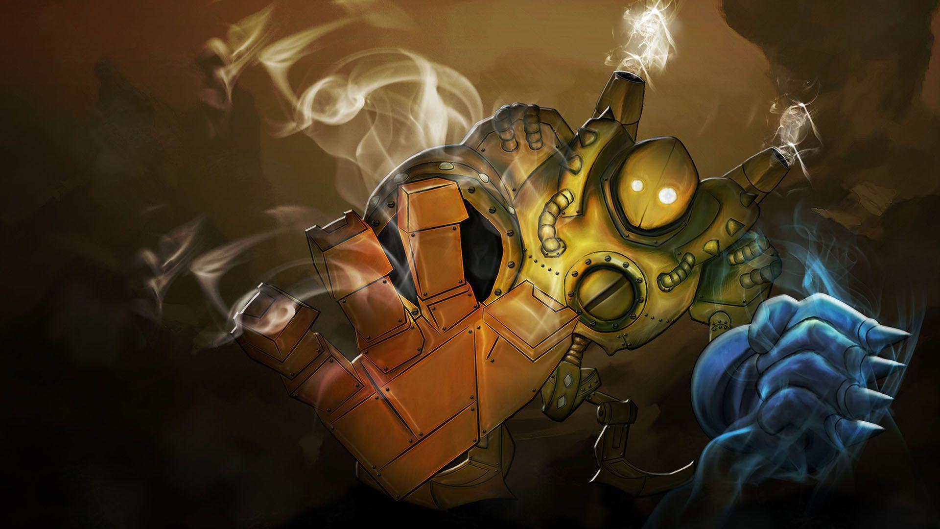 Blitzcrank Wallpaper HD 1920x1080 League Of Legends Wallpaper. Art