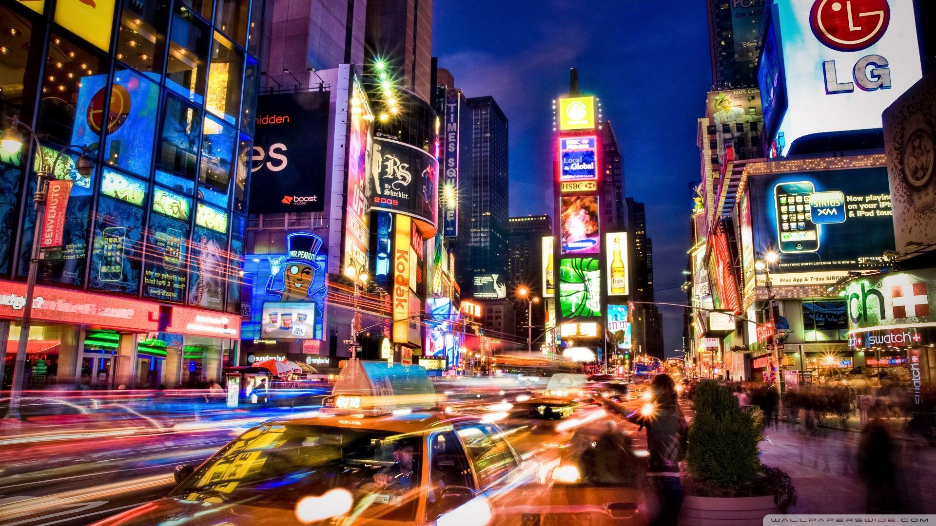 New York City At Night ❤ 4K HD Desktop Wallpaper for 4K Ultra HD TV