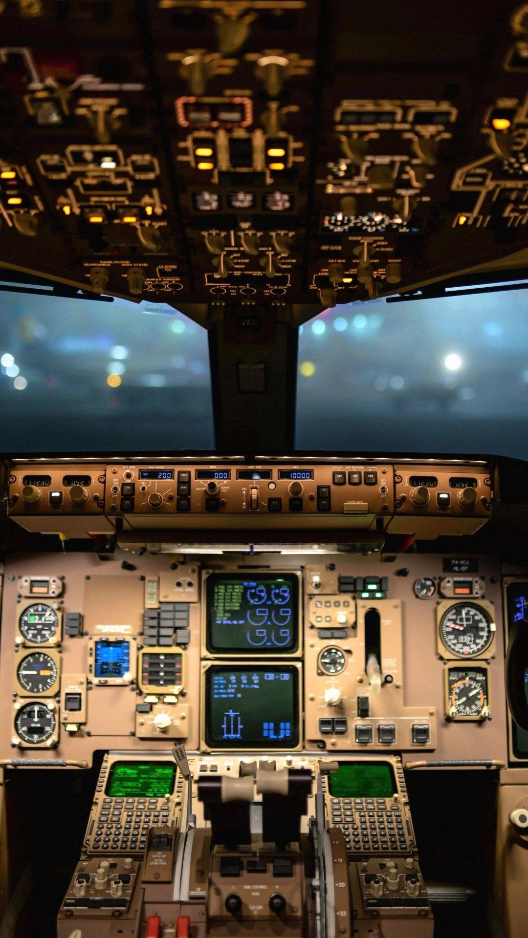 Wallpaper.wiki Airplane Cockpit Dashboard Control Panel Aviation