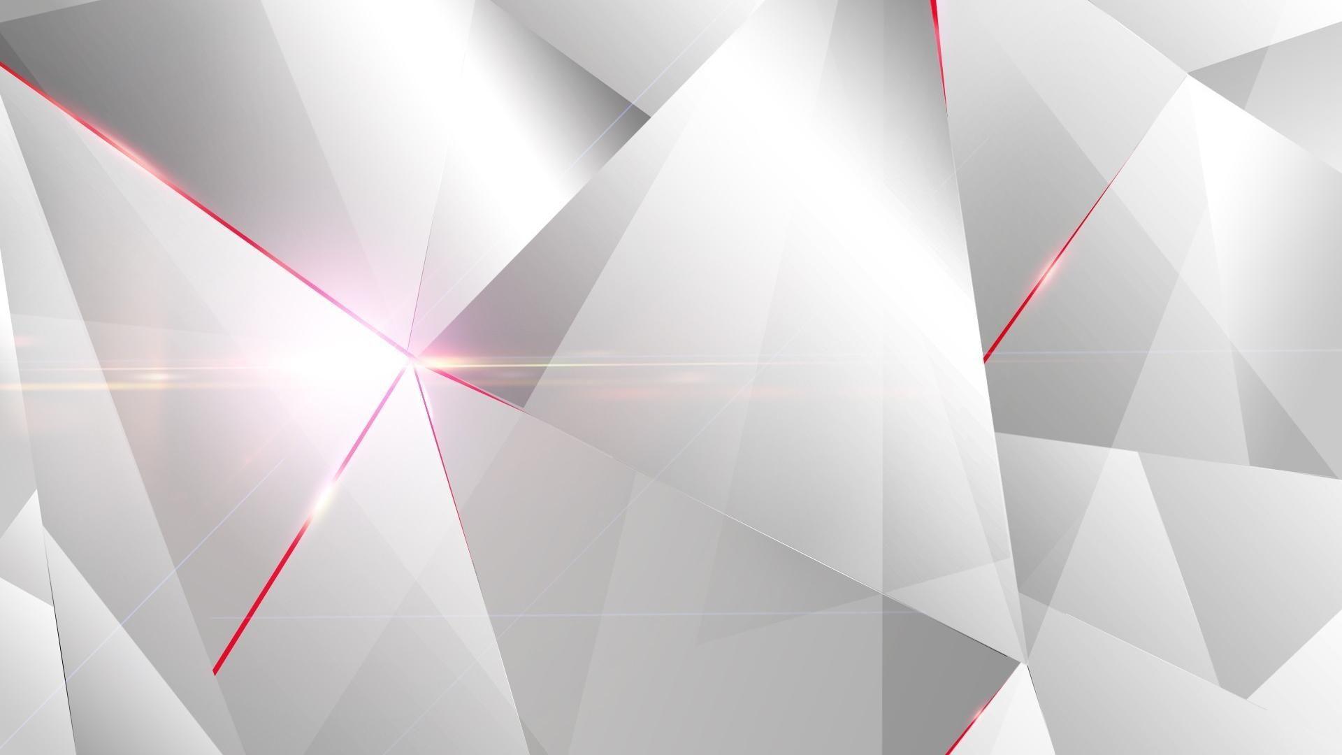 Abstract white geometry triangles wallpaper