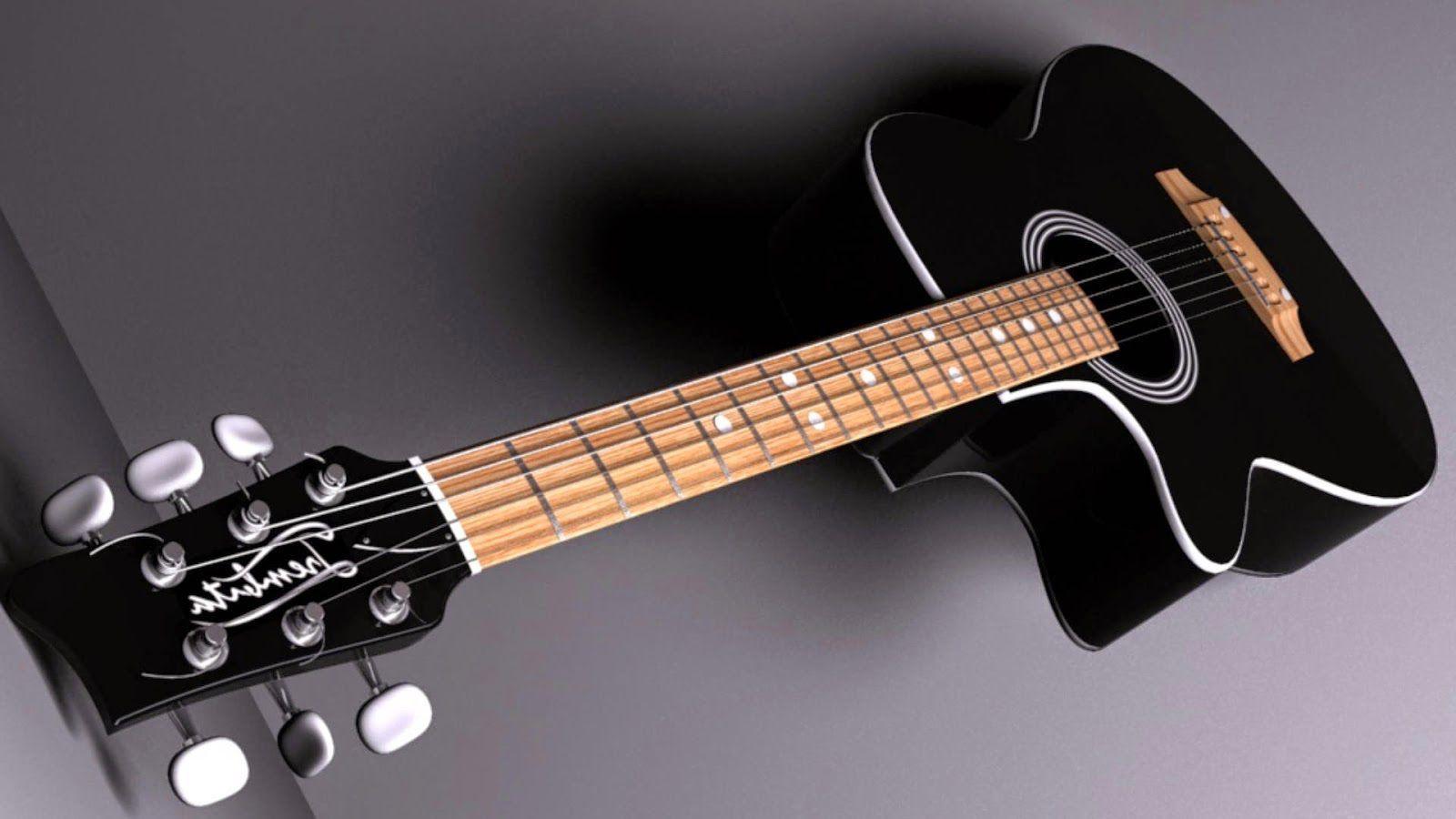 3D Guitar Wallpaper