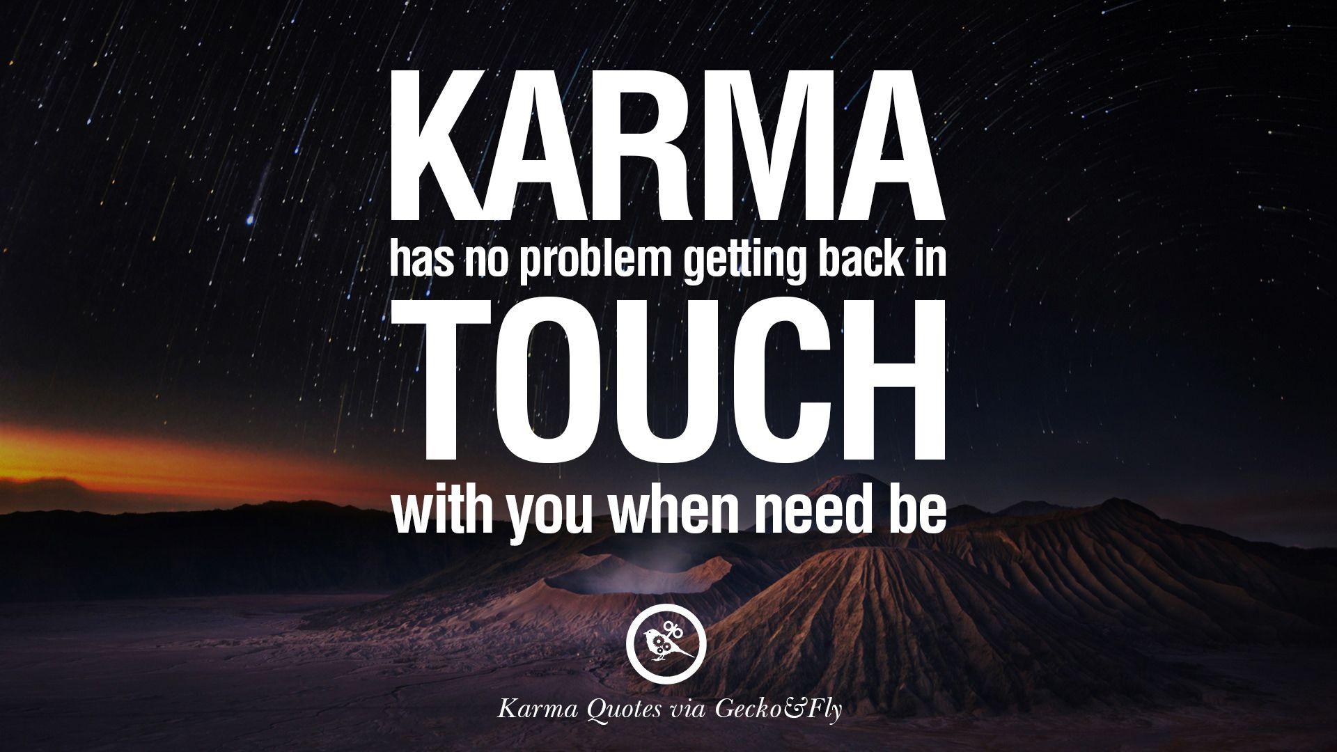 Good Karma Quotes on Relationship, Revenge and Life