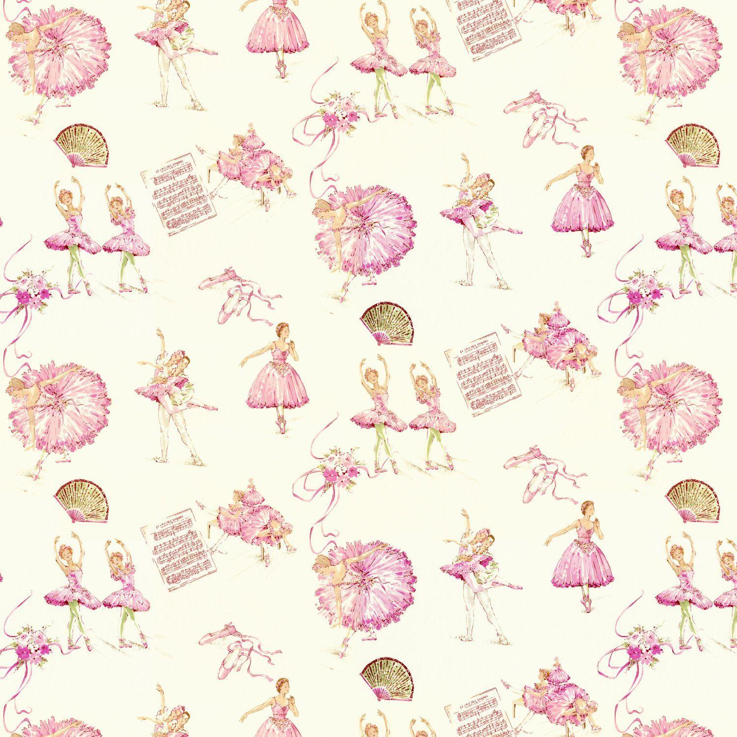 Royal Ballet Fabric by the Yard. Carousel Designs. Fabric