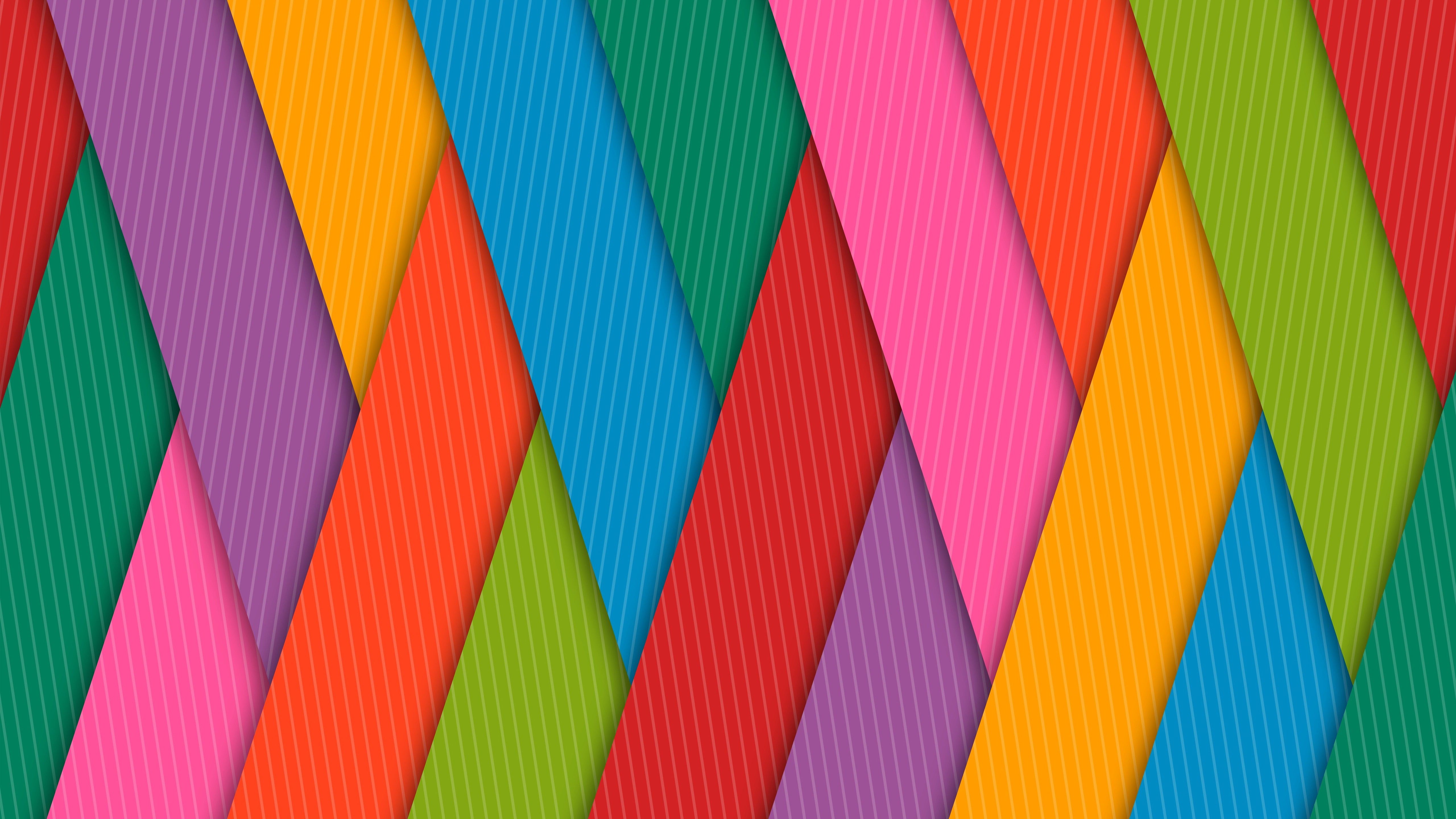 Colorful Strips 4K 5K Wallpaper
