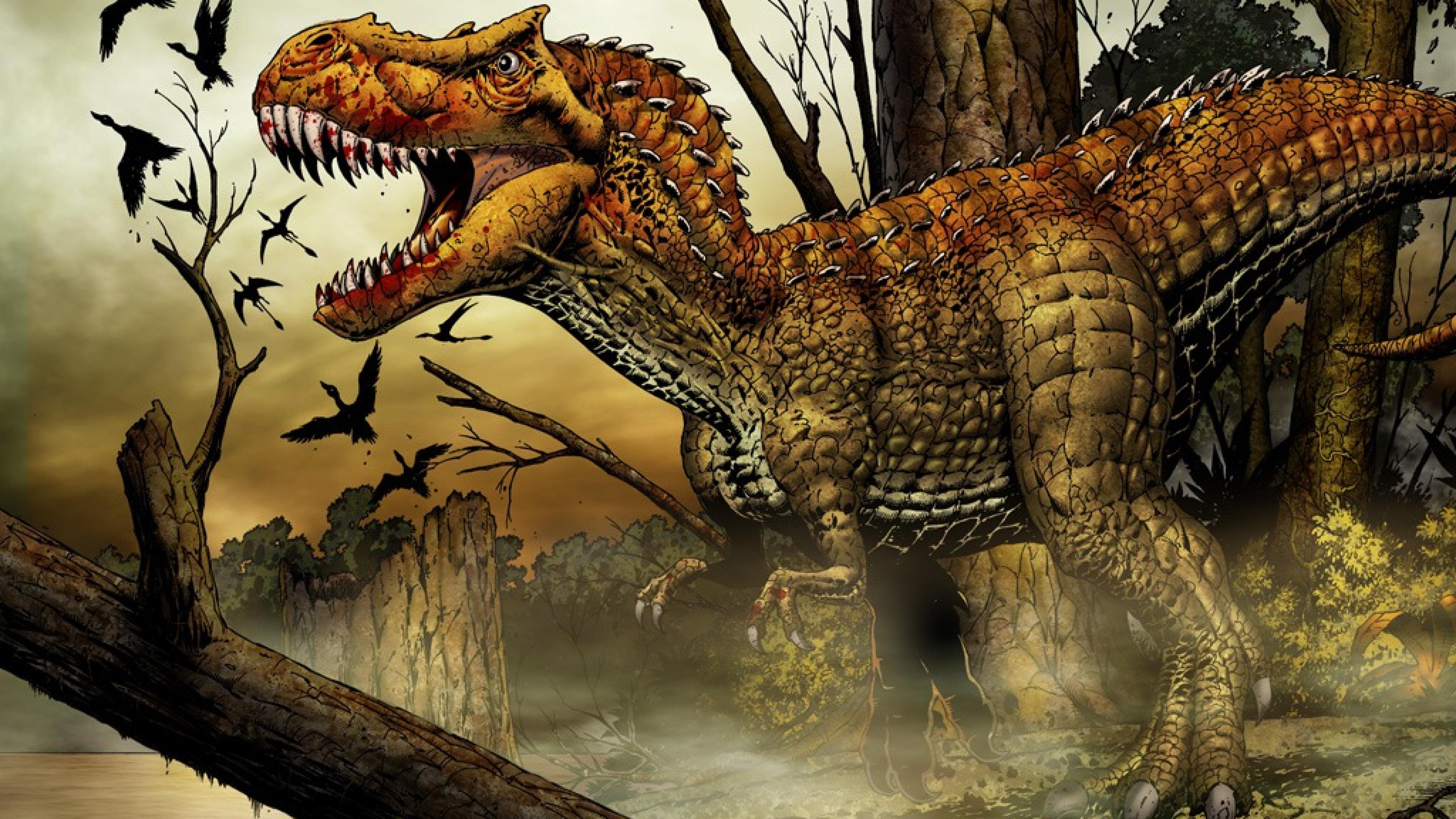 T Rex Dinossauro Animal Dinosaurs Ultra 3840x2160 HD Wallpaper