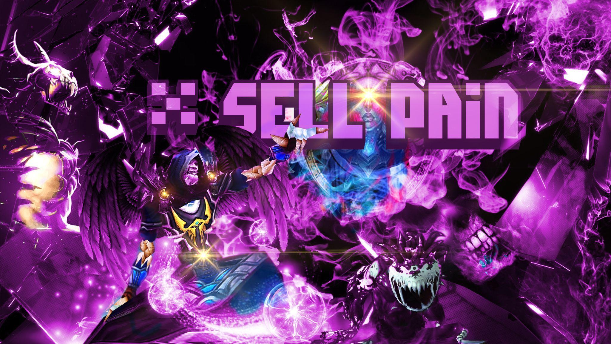 Games: World of Warcraft Shadow Priest SellPain, desktop wallpaper