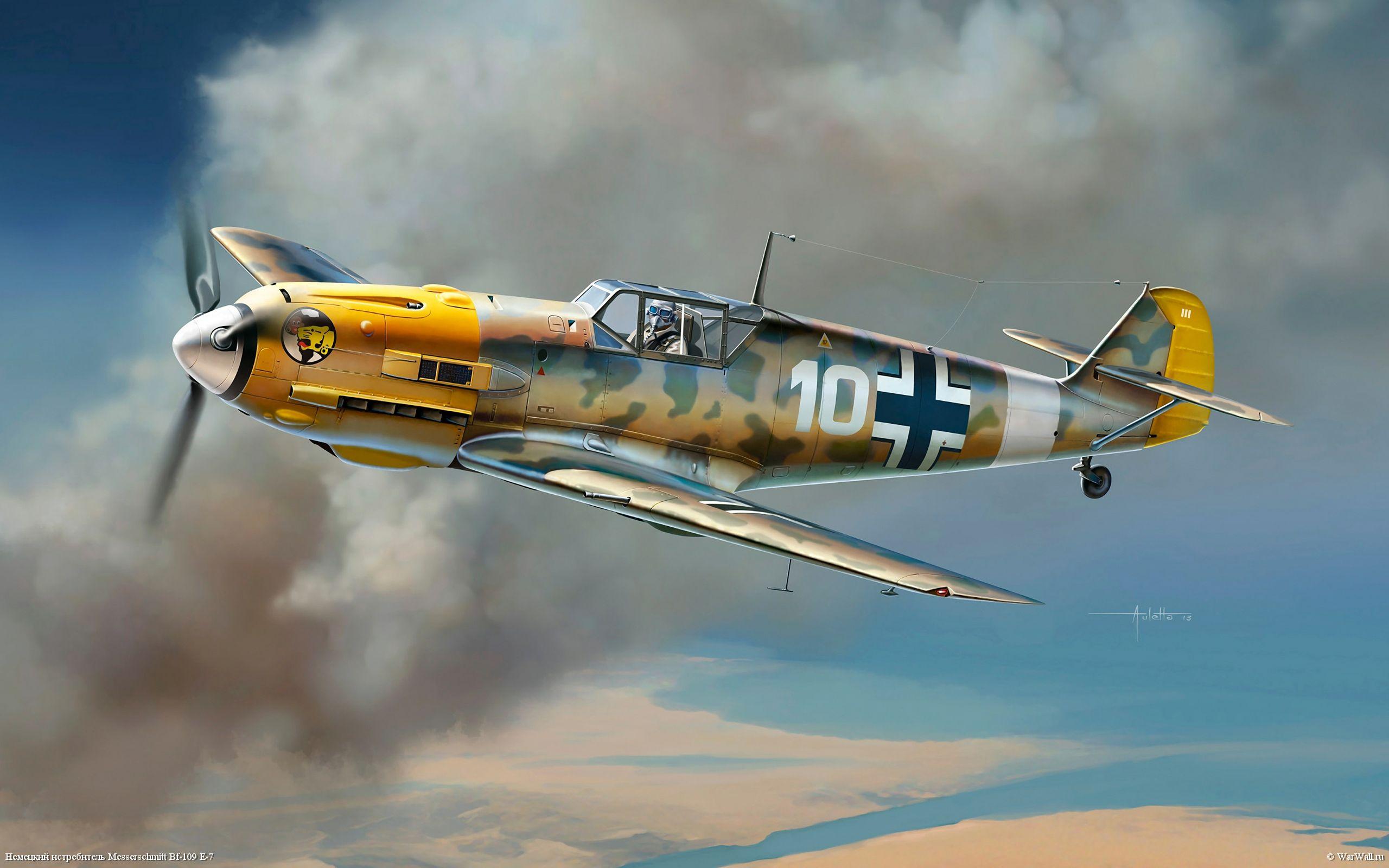 Wallpaper_2446_Dragon_3223_Bf 109_E (2560×1600)