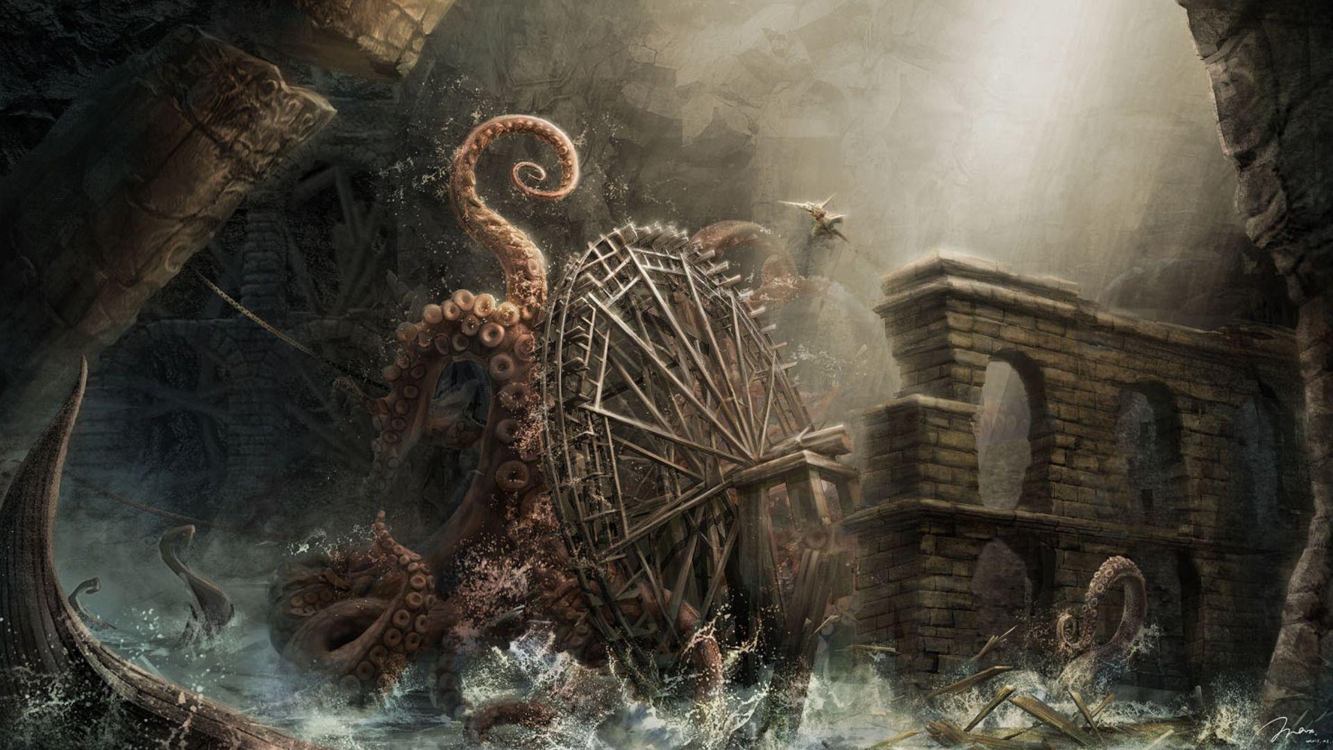 Kraken Full HD Wallpaper and Background Imagex1080