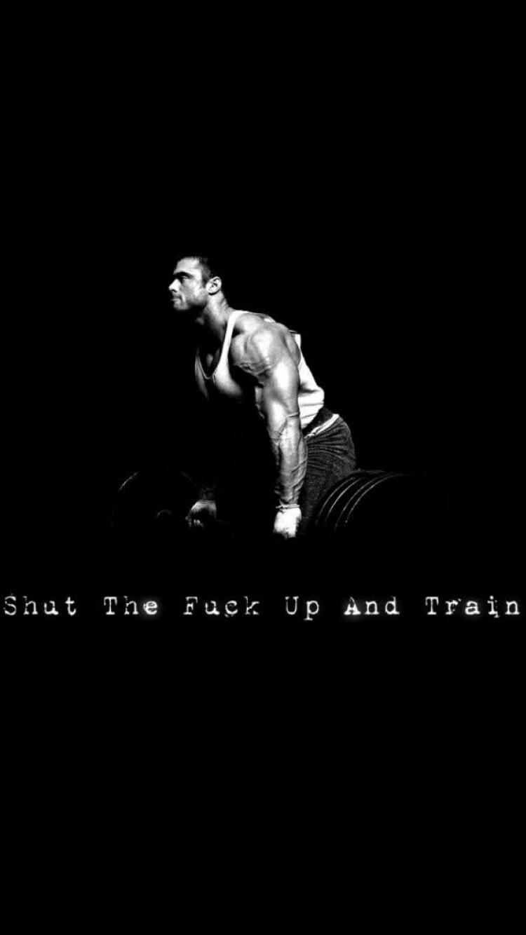 Black background bodybuilding muscles quotes wallpaper