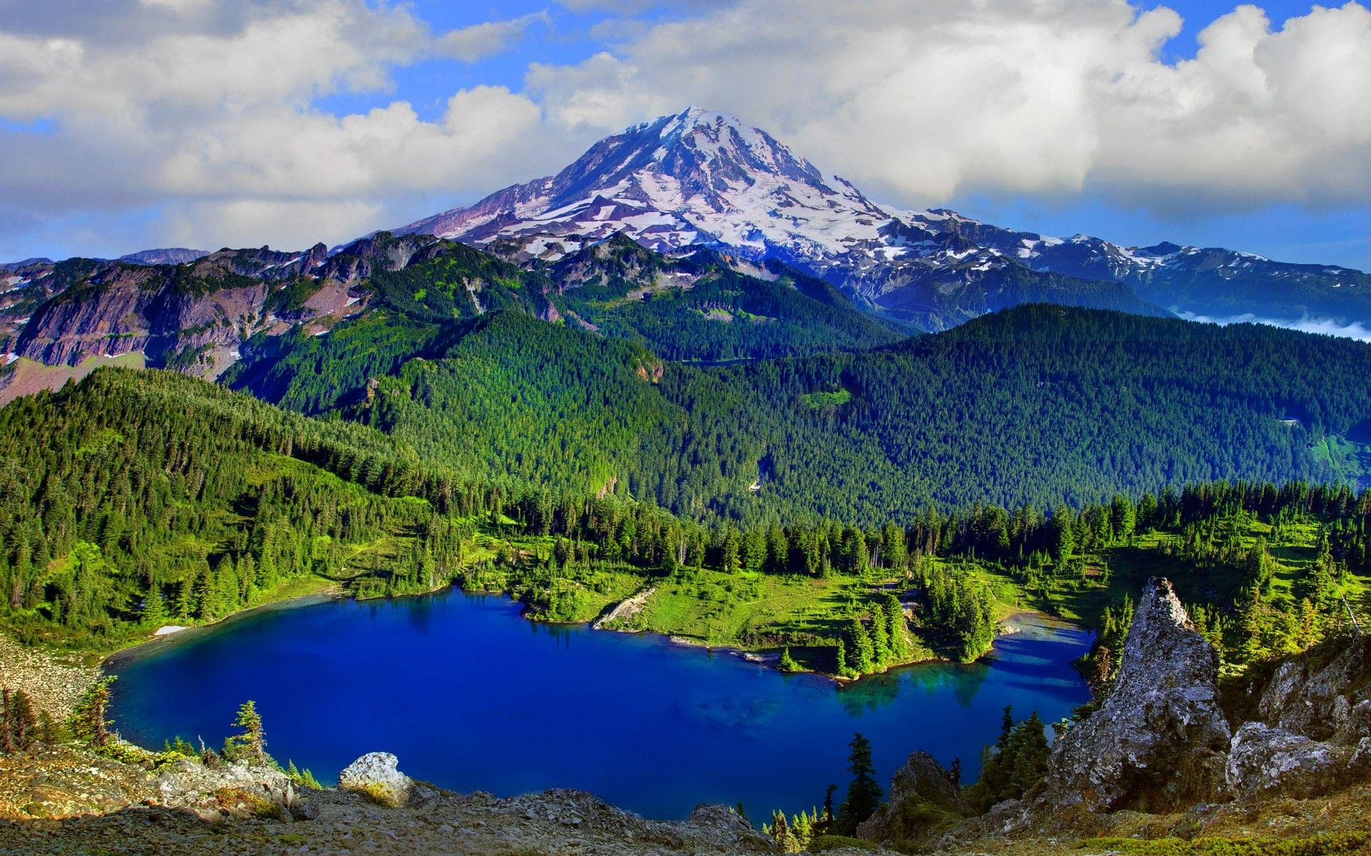 Mount Rainier Background Image. Beautiful image HD Picture