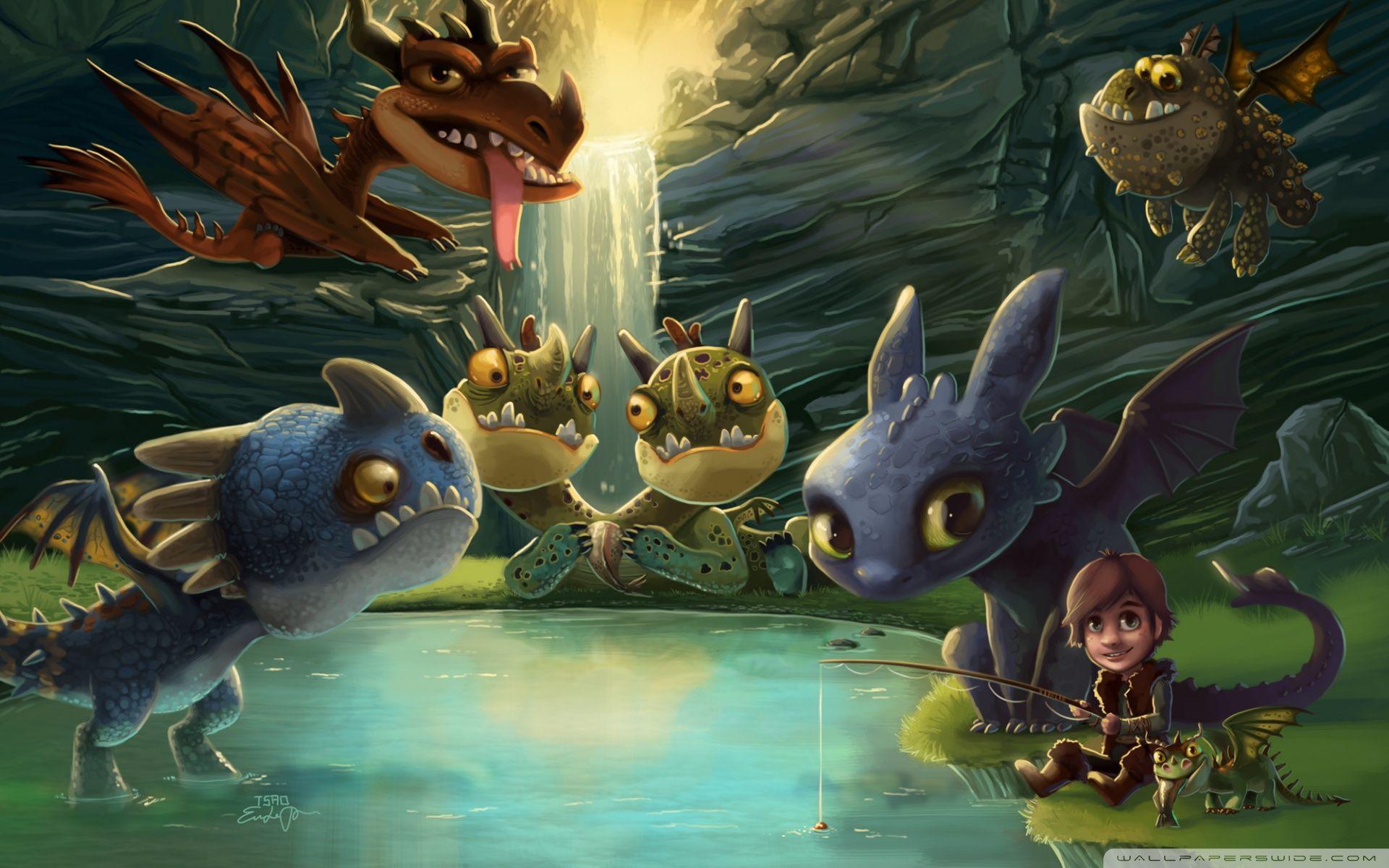 Hiccup, Toothless and friends ❤ 4K HD Desktop Wallpaper for 4K