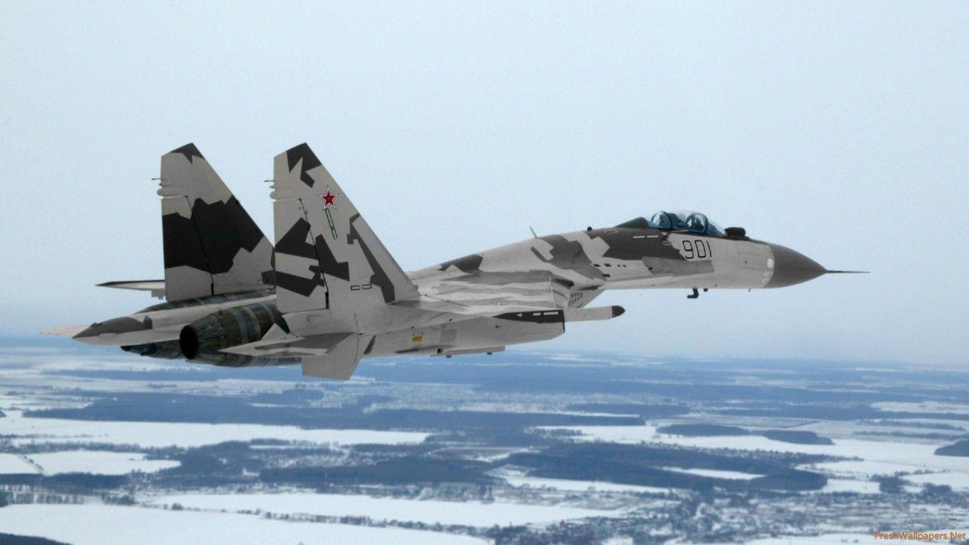 Sukhoi Su 35 With Camouflage Wallpaper