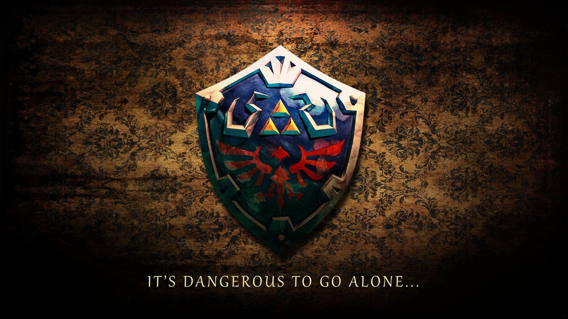 Blue and gray shield digital wallpaper, The Legend of Zelda, Hylian
