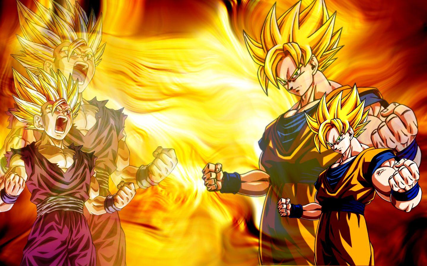 rileyferguson image Goku & Gohan HD wallpaper and background photo