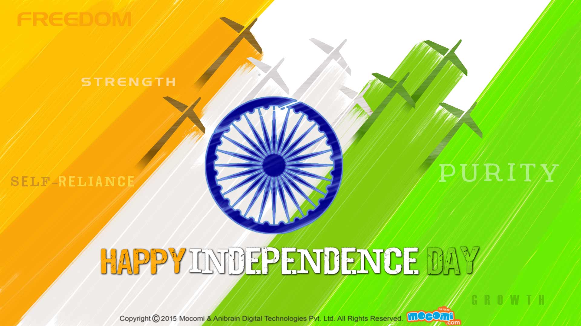 Happy Independence Day Wallpaper for kids