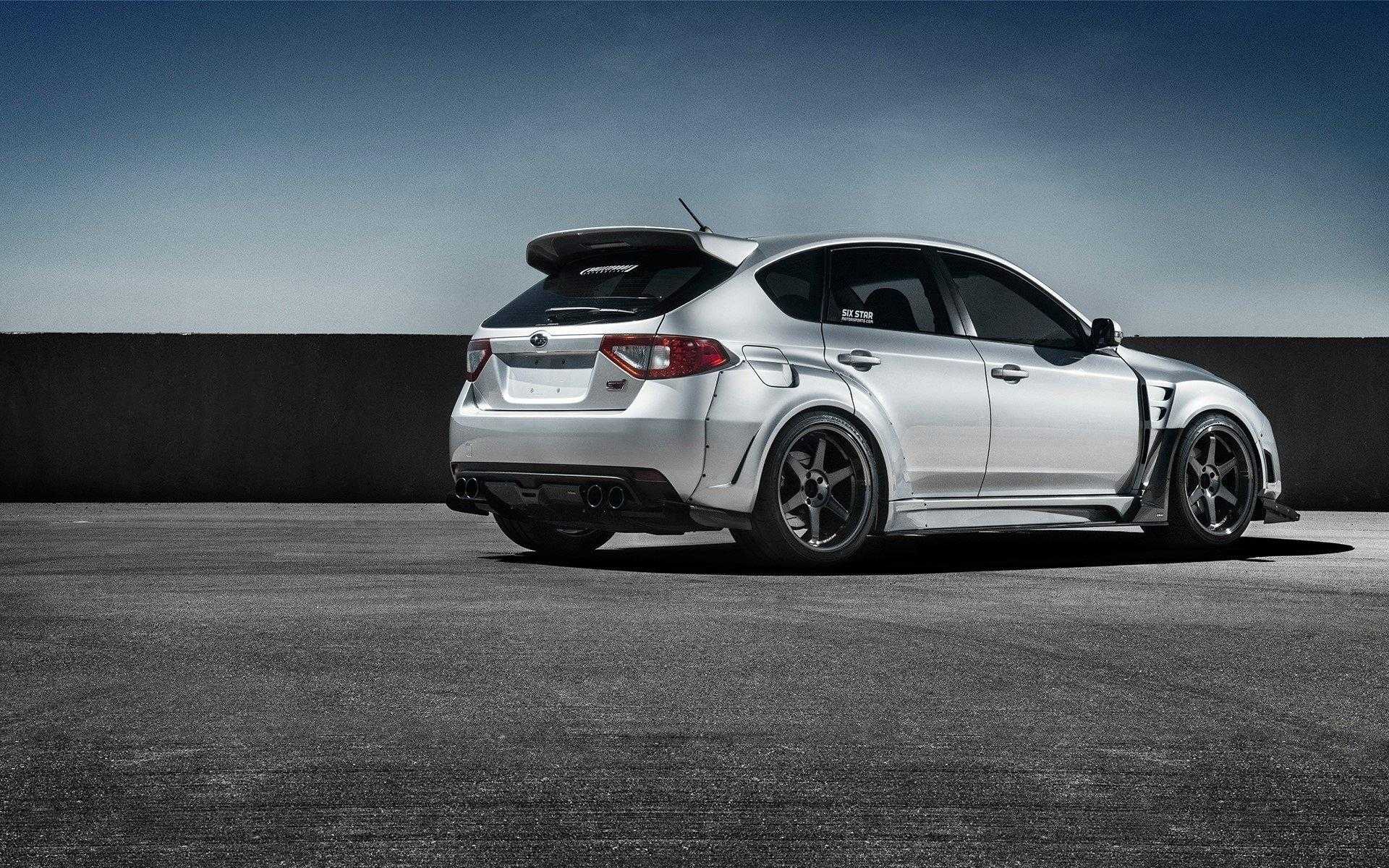Full HD For Wallpaper Subaru Impreza Wrx Sti White Pics Laptop Side