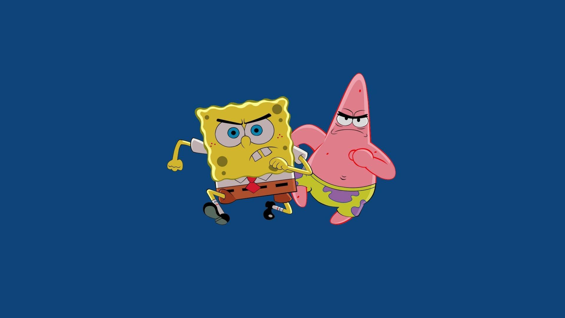 SpongeBob and Patrick simple wallpaper wallpaper download