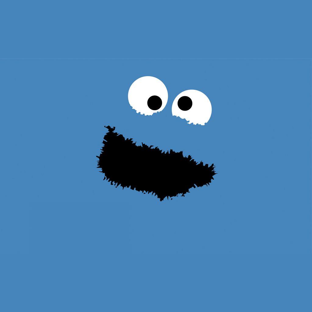 Download Cookie Monster wallpaper to your cell phone blue. HD