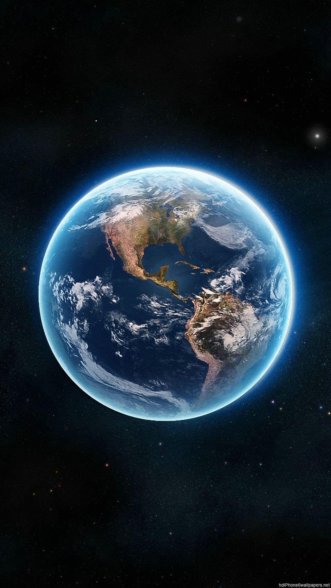 earth planet iPhone 6 wallpaper HD Plus