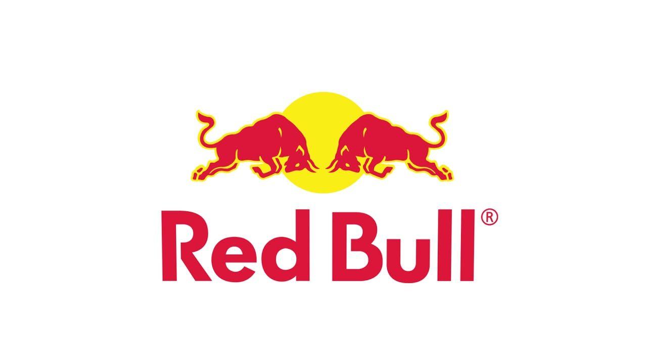 Redbull logo animation white background