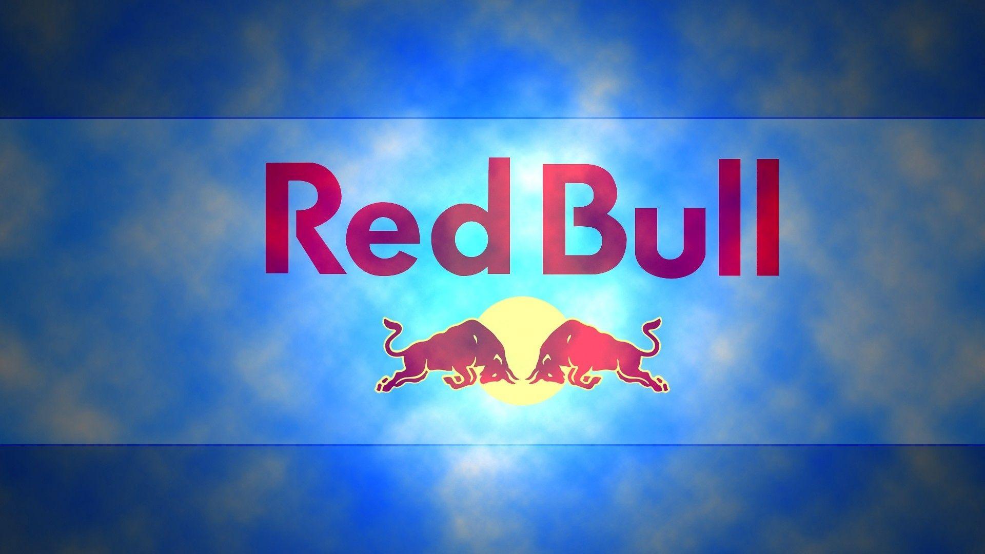 Download wallpaper 1920x1080 red bull, energy, drink, firm HD background