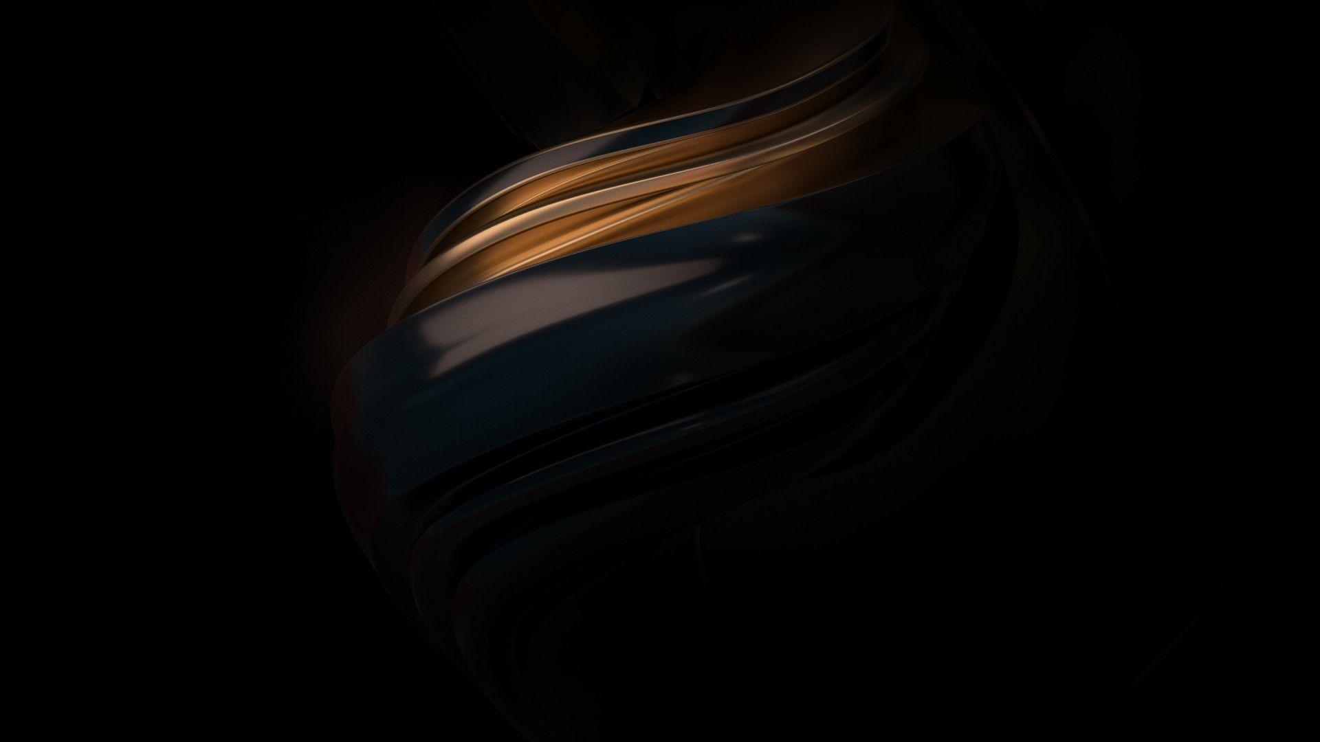 Dark Background Brown Minimal HD Wallpaper