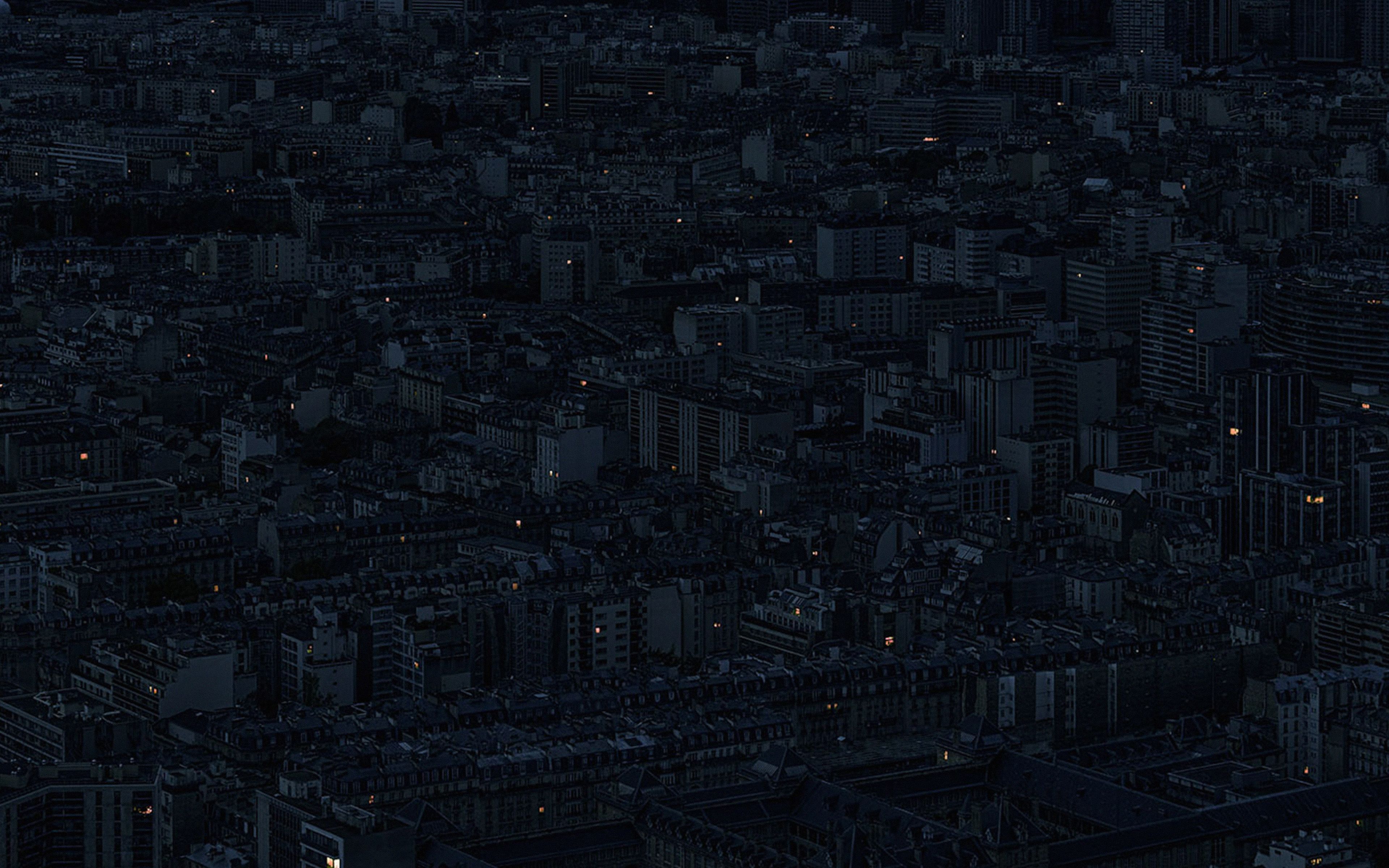 Night City Dark Minimal Illustration Art Wallpaper