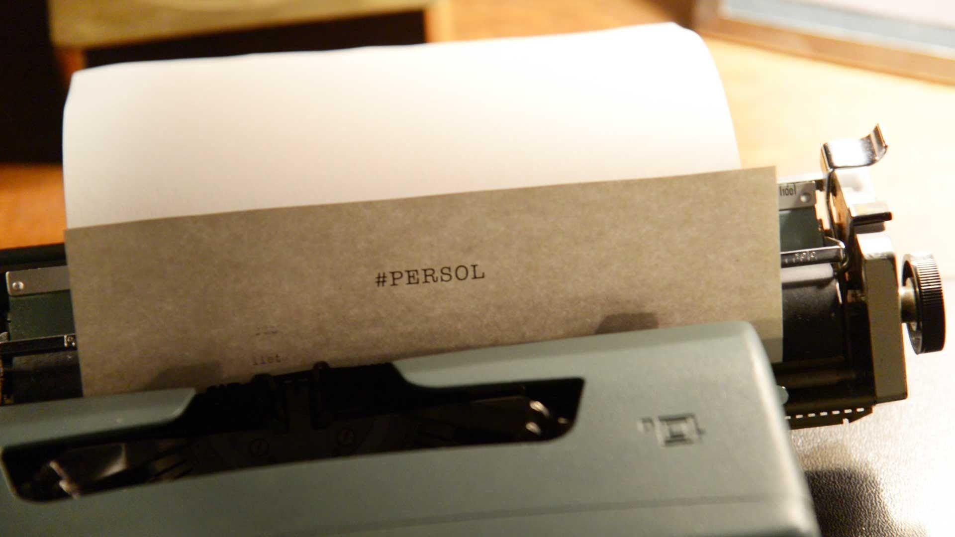 PERSOL Typewriter Edition