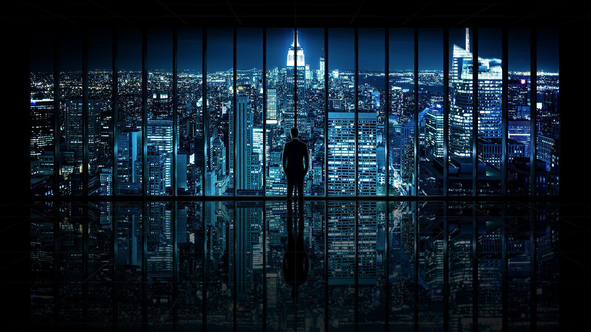 Window to Gotham City [Wallpaper]