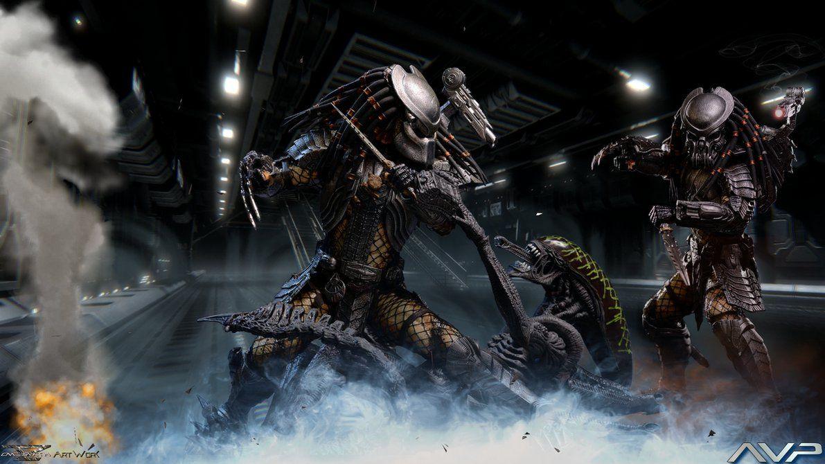 Alien Vs Predator AVP Toys Wallpaper By Davian Art