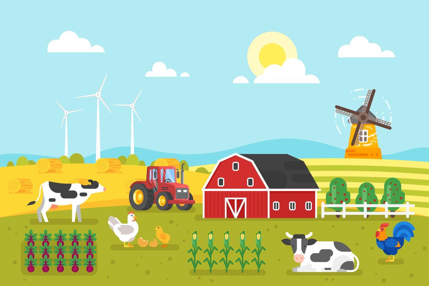 Farm background by Cartoon time!