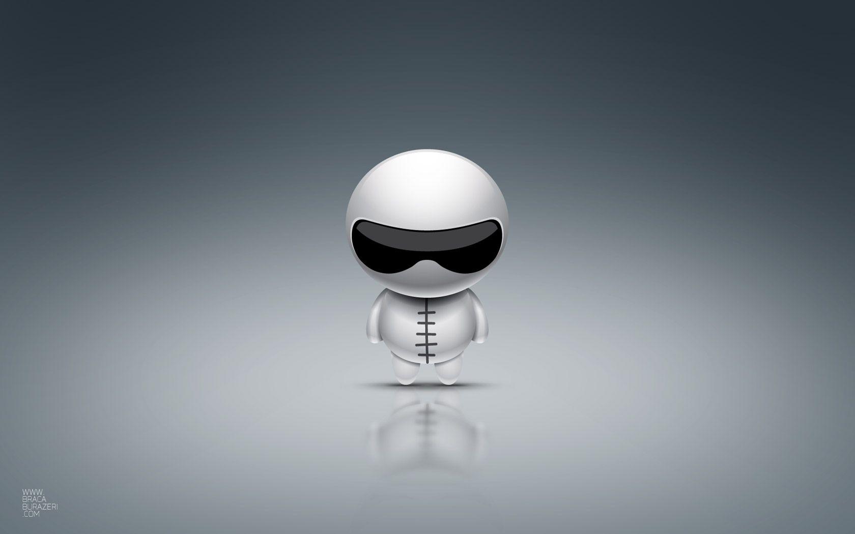 3D View Minimalistic Simple Background The Stig