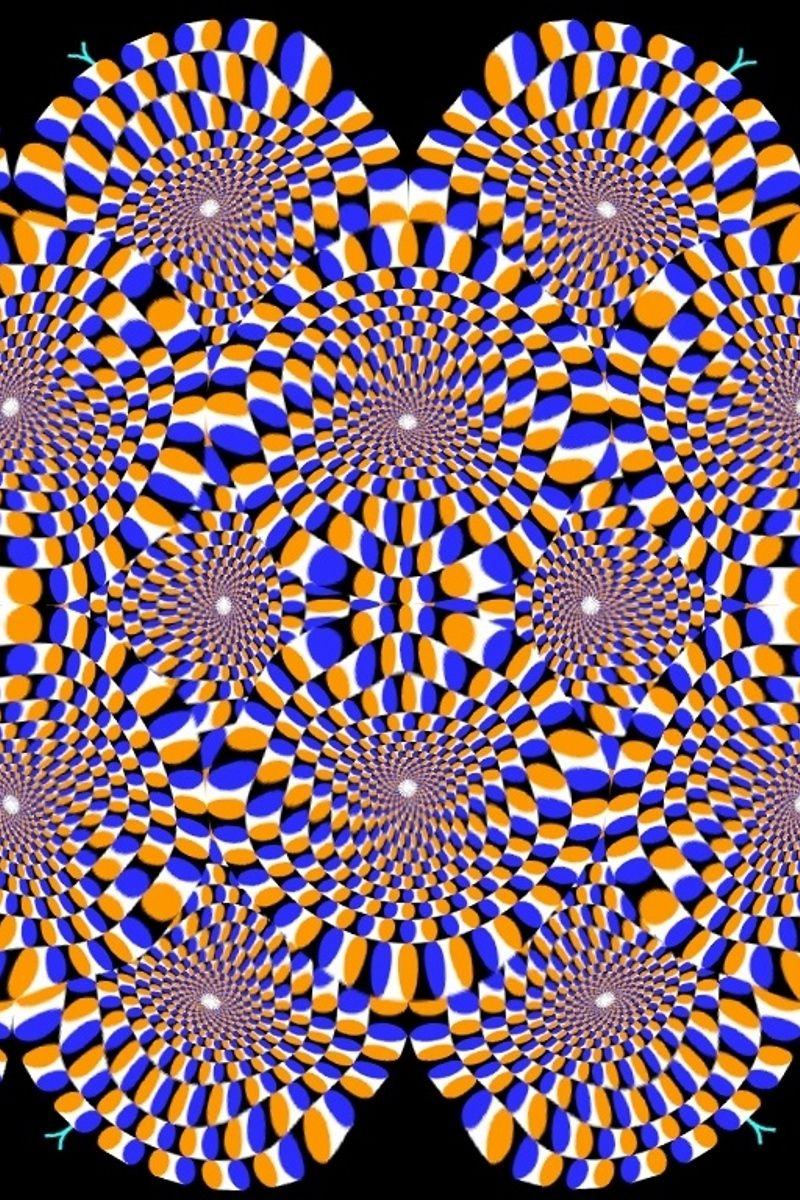 Download wallpaper 800x1200 optical illusion, rotation, dipping