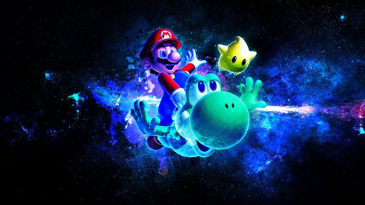 Mario Galaxy Wallpaper!