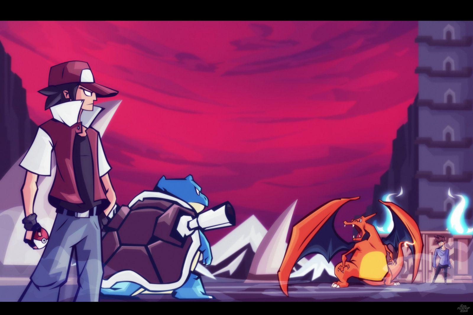 Awesome Pokemon Red Vs Blue Wallpapers Wallpaper Cave