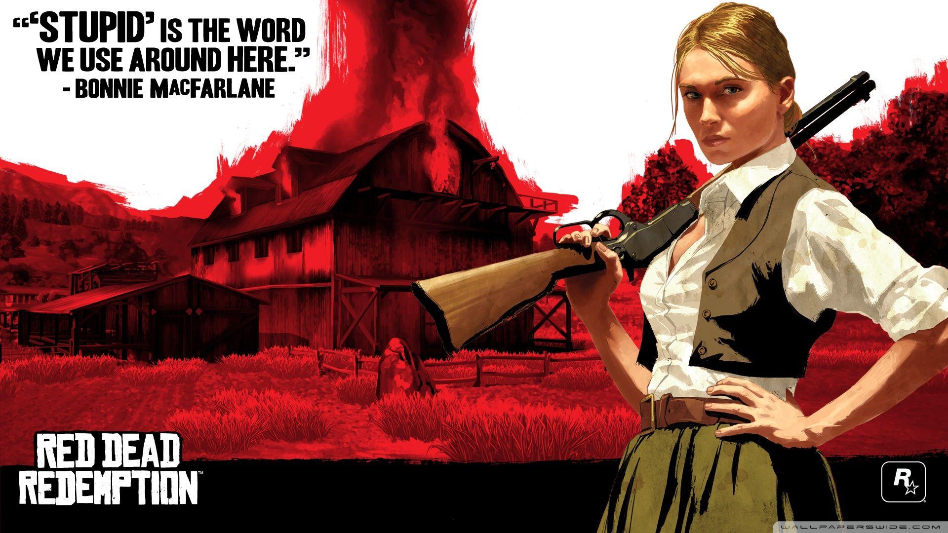 Red Dead Redemption, Bonnie MacFarlane ❤ 4K HD Desktop Wallpaper