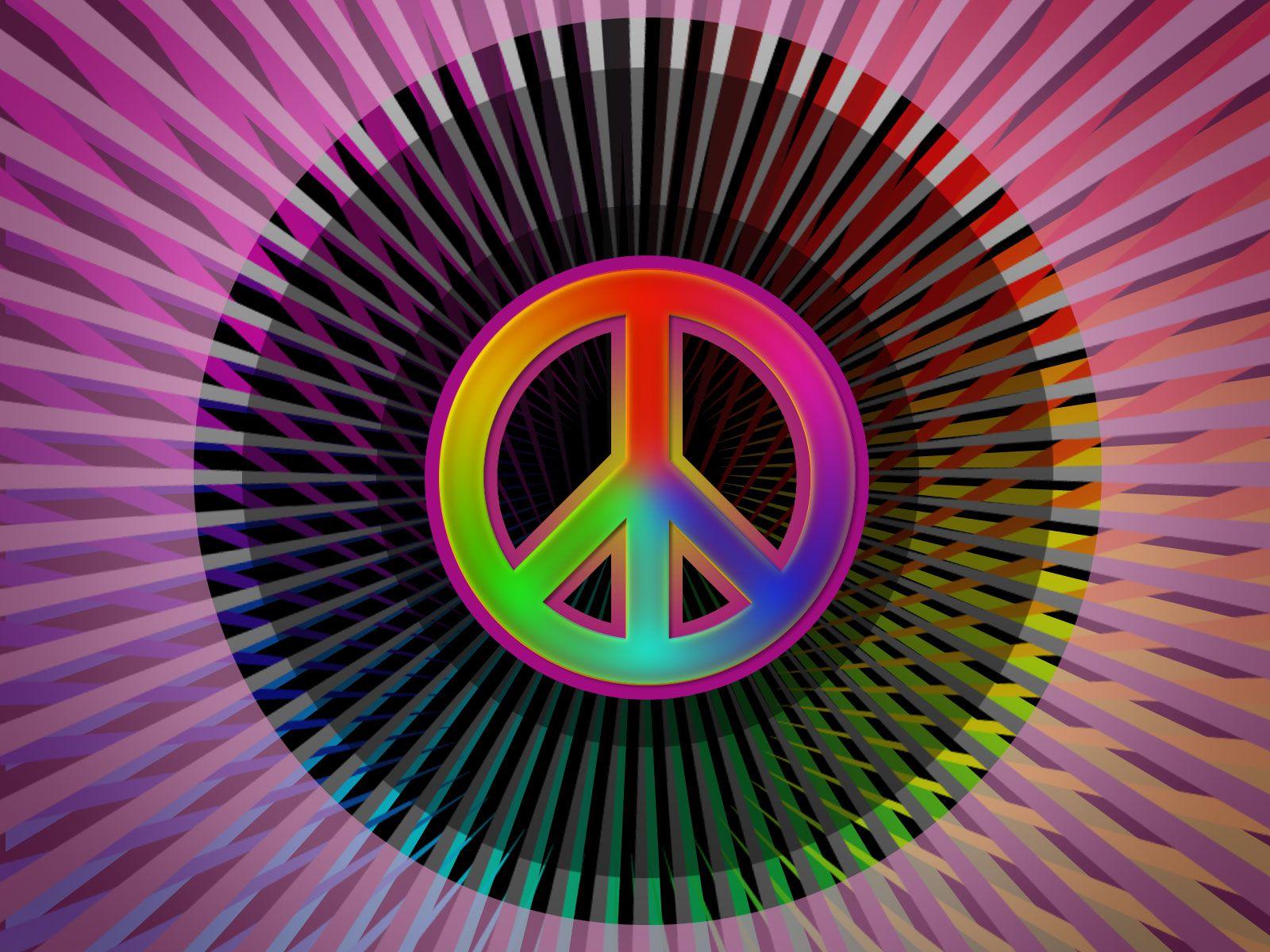 Colorful Peace Sign Backgrounds For Desktop - Wallpaper Cave
