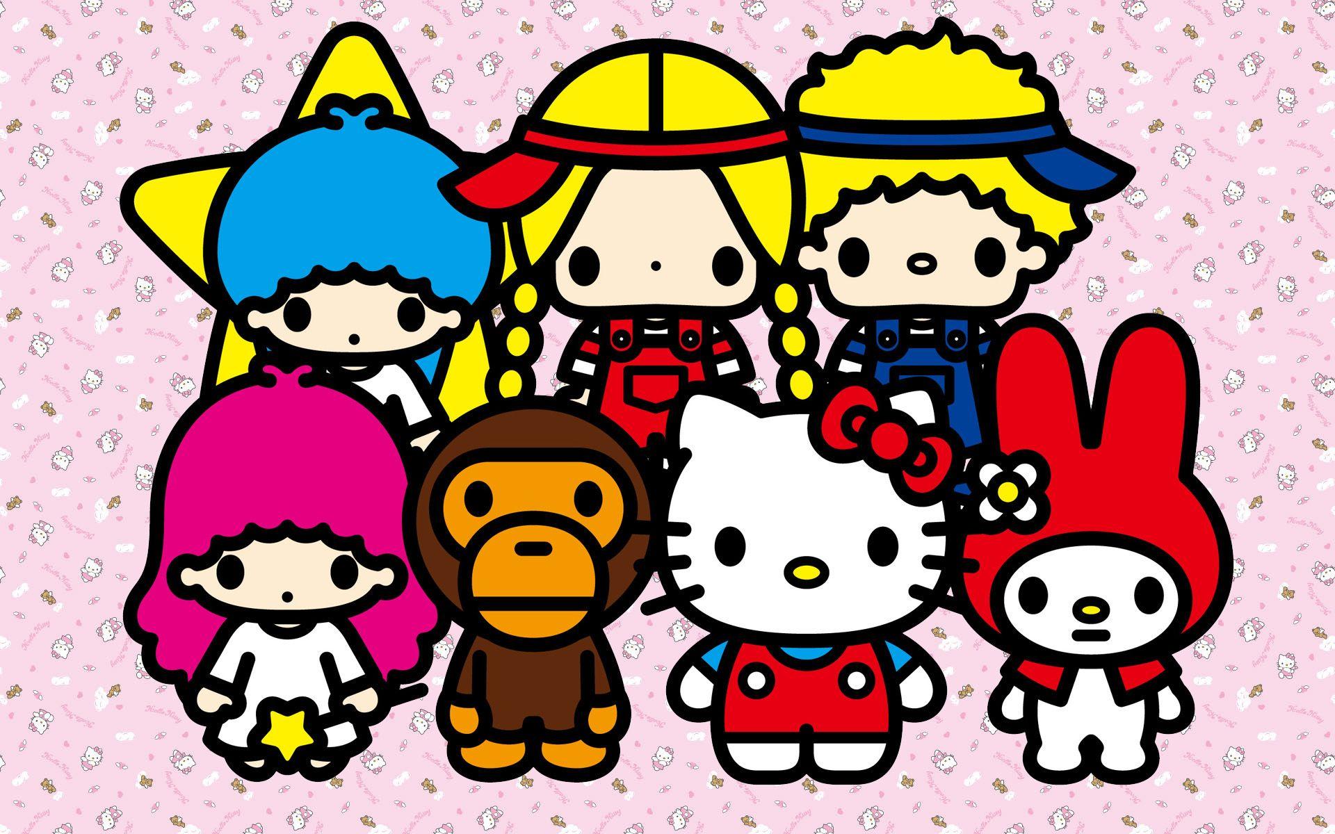 Hello Kitty Characters Wallpaper, High Definition, High