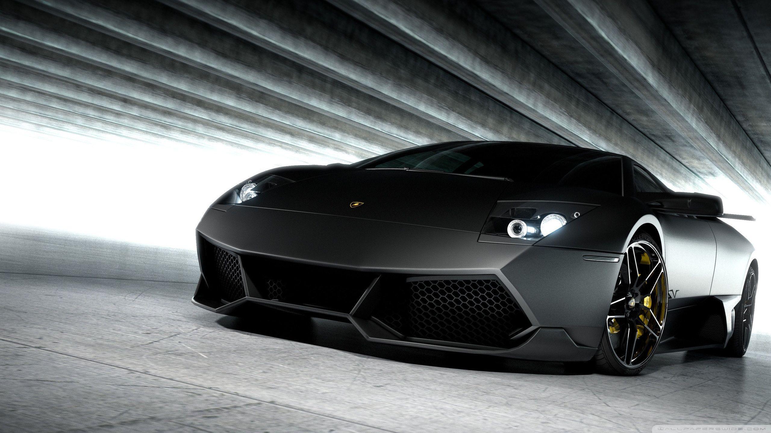Black Lamborghini Image HD For Desktop Wallpaper