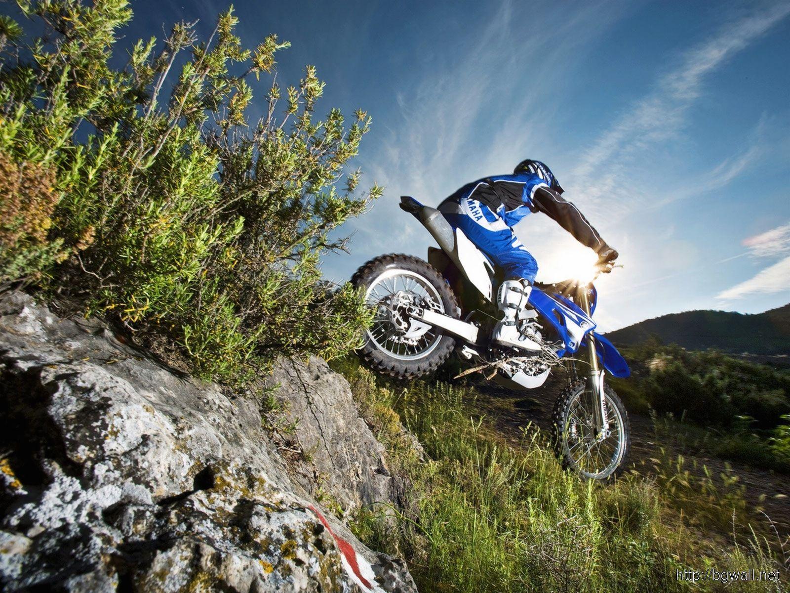 Mountain Motorcross Fun Wallpaper