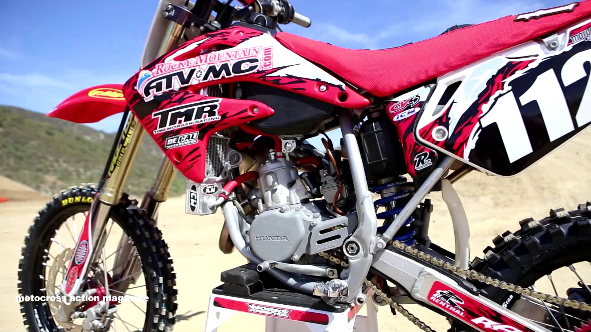 Motocross Action tests a Honda CR112 Super Mini 2 Stroke