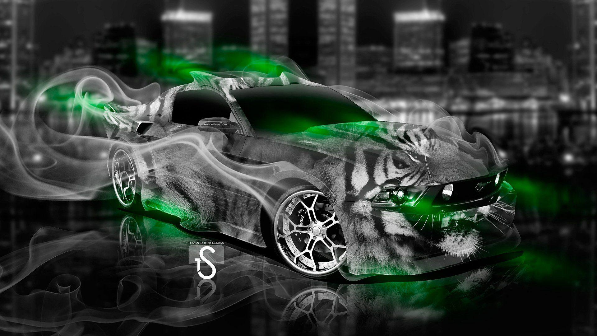 Ford Mustang RTR Monster Energy drift race racing wallpaper