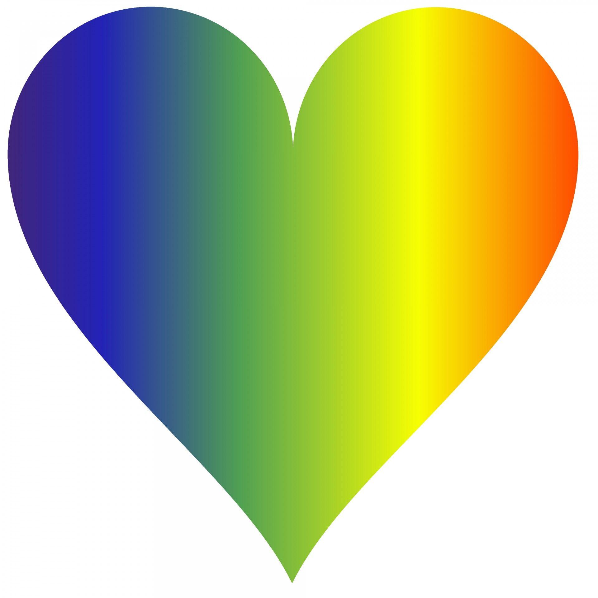 Rainbow Heart 3 Free Domain Picture