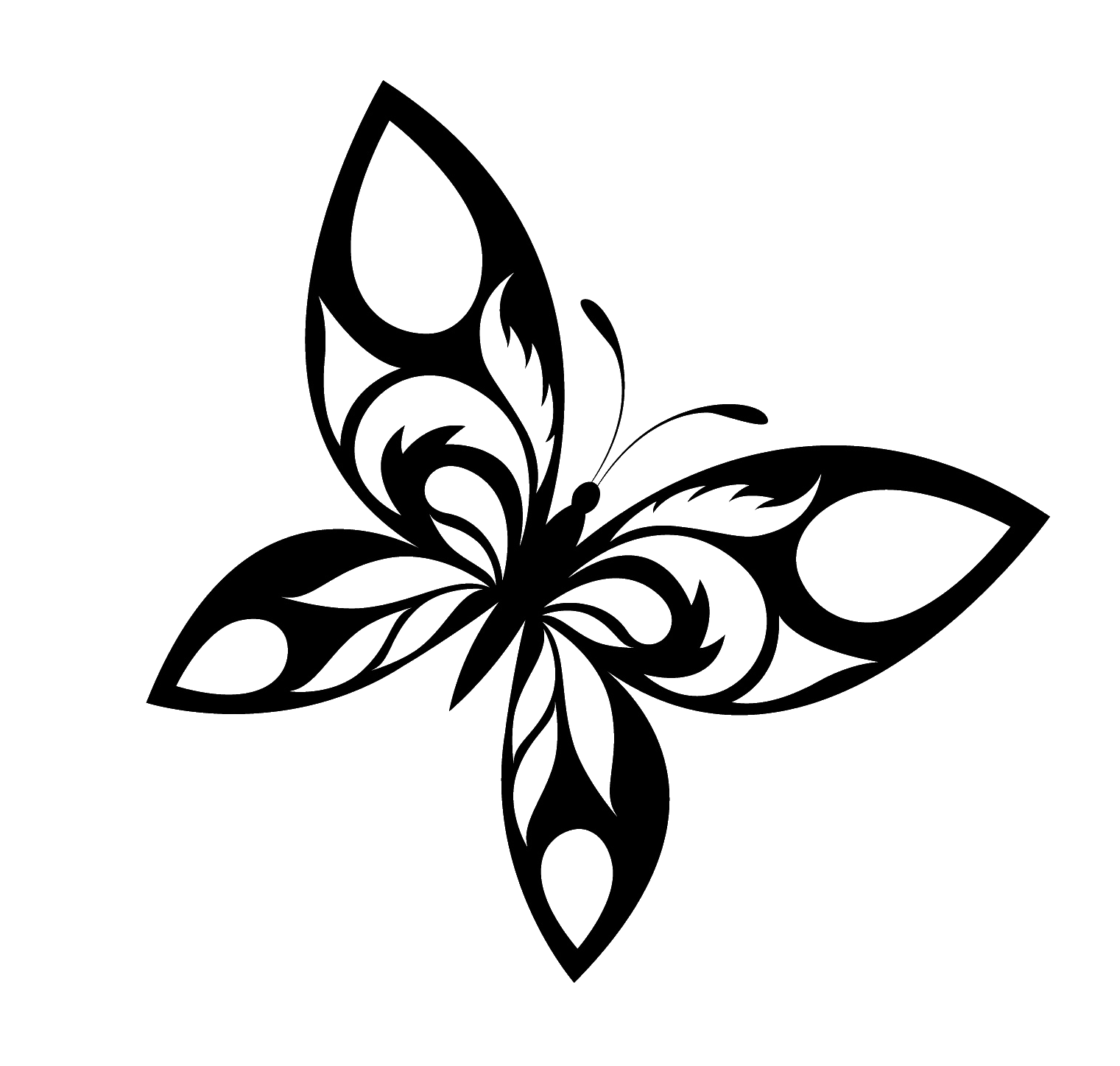 Butterfly Tattoo Designs PNG Transparent Image