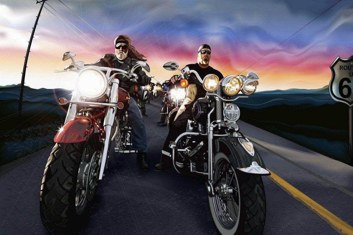 Premium Photo  Motorcycle wallpaper illustration ai generation